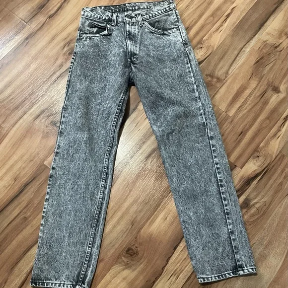 VTG Men’s Levi’s 505 Black Tab Acid Wash Jeans sz 30x30 - Picture 5 of 9